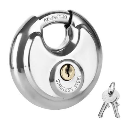 Stainless steel Disc Padlock 70mm - Image 2